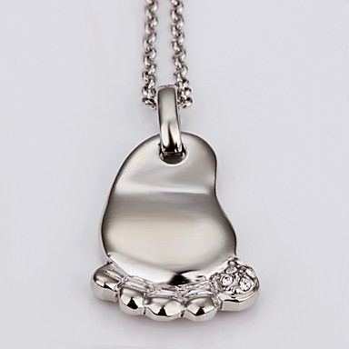 Swarovski Crystal-Swarovski Elements Белое золото Колье Lkn18Krgpn080 оловянного сплава 18KRGP