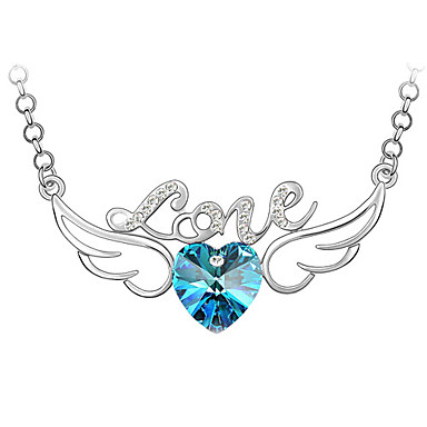 Love Angel Wings высококачественных кристалл кулон ожерелье