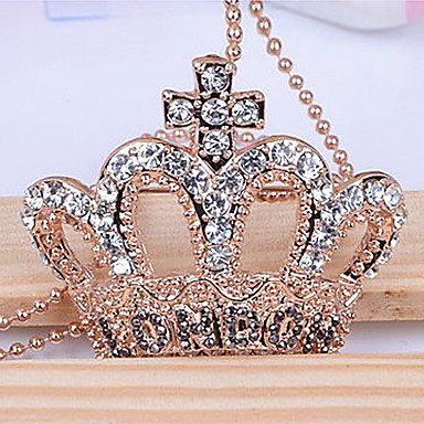 Multi-Use бриллиантами брошь Crown & свитер цепи