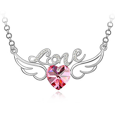 Love Angel Wings высококачественных кристалл кулон ожерелье