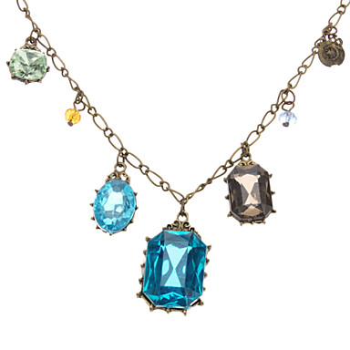 Многоэлементных чистый стиль Барокко Ретро ожерелье Gem