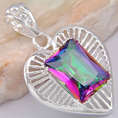 (1 шт) Мода многоцветный Gem подвеска