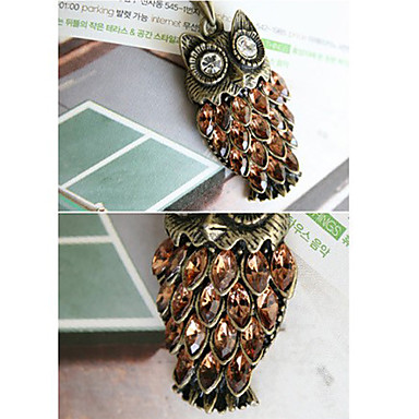 OWL BLACK Сплав ожерелье