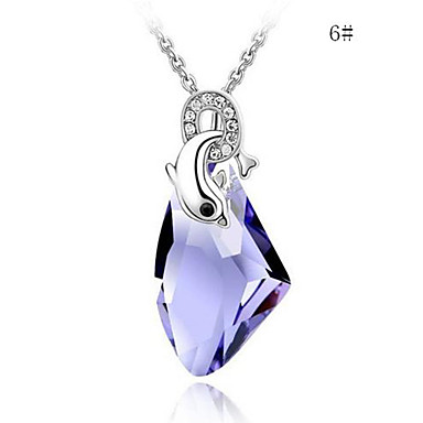 Австрийских кристаллов циркона Dolphin Ожерелье (разных цветов)