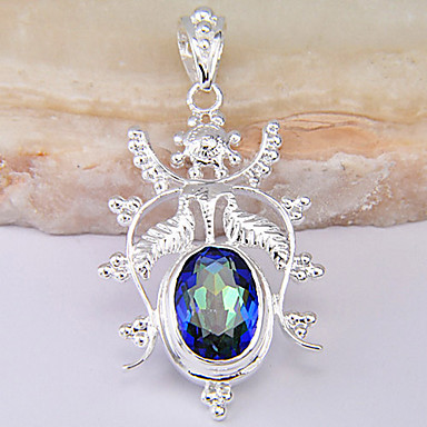 (1 шт) Мода многоцветный Gem подвеска