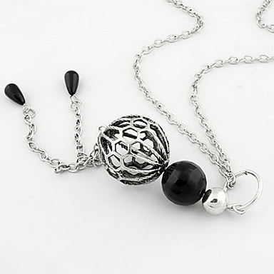 Ретро мода полый шар ожерелье (случайный цвет)