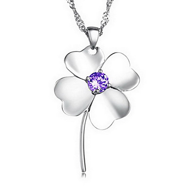 Чешская Алмазный Clover ожерелье (разных цветов)