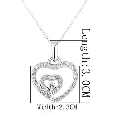 Swarovski Crystal-Swarovski Elements Белое золото Колье Lkn18Krgpn167 оловянного сплава 18KRGP