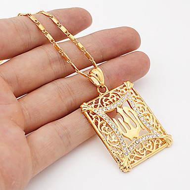 Исламский Аллах Подвески Подвеска 18K позолоченный SWA Rhinestone колье колье Религиозные мусульманские ювелирные изделия