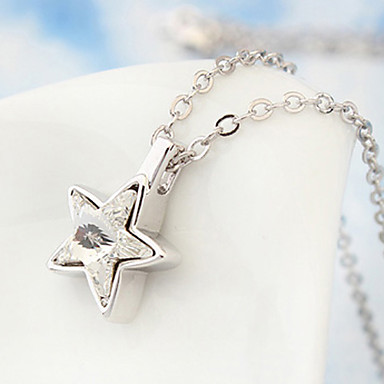 Европа Стиль австрийской Crystal Star ожерелье