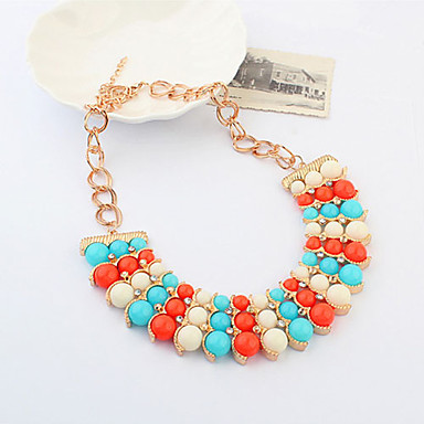 Позолоченный сплав Трехрядная бисера ожерелья связи (разных цветов)