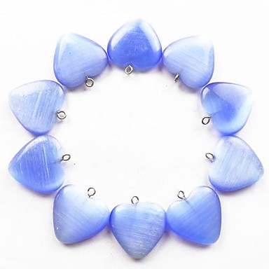 10шт Blue  глаз Камень сердца кулон из бисера