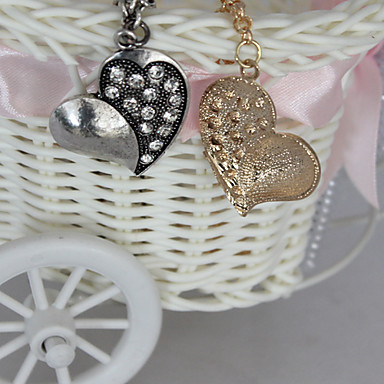 Модные Heart Shape Кристалл инкрустированные Сплав ожерелье (разных цветов)