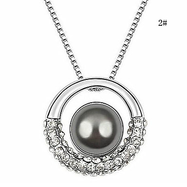 Сплав Pearl Circle Ожерелье (разных цветов)