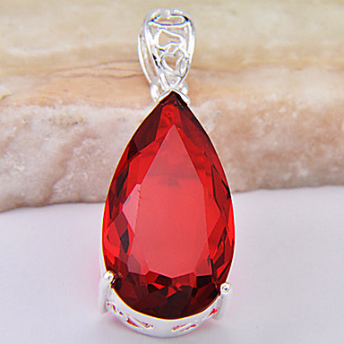 (1 шт) Мода Роуз Gem подвеска