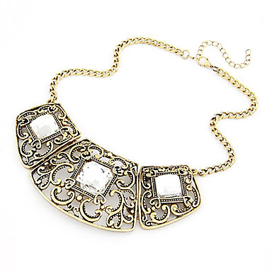 Vintage Античная медь полым из Gem браслет (разных цветов)