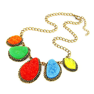 Colorfull Геометрия короткое ожерелье