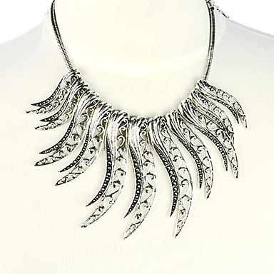 Листьев сплава Vintage Design Necklace.Nl-1801A.B