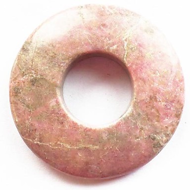 Родонит Donut Кулон из бисера