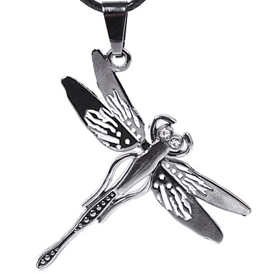 Сплав Dragonfly подвеска кожа ожерелье
