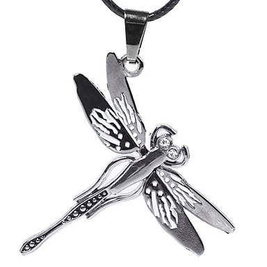 Сплав Dragonfly подвеска кожа ожерелье