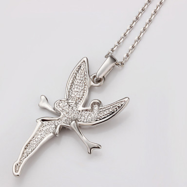 Чешская Diand, стразами Кристалл Rhinestone Белое золото Колье Lkn18Krgpn010 Зеленый Медь 18KRGP