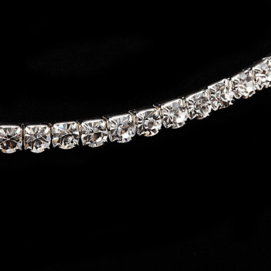 Мода Прозрачный горный хрусталь Регулируемые Сеть Ожерелье для женщин (1 шт)