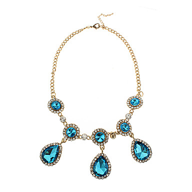 Многоцветный Rhinestone Мода Заявление Ожерелье