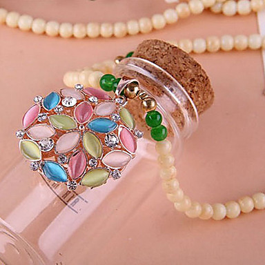 Красочные Подвеска Opal ожерелье вспышка алмаз Лепестки