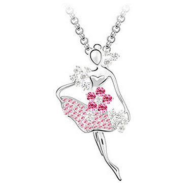 Высококачественного сплава и кристаллов с платиновым покрытием ожерелье другие цвета