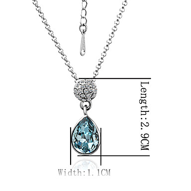 Swarovski Crystal-Swarovski Elements Белое золото Колье Lkn18Krgpn032 Зеленый Медь 18KRGP