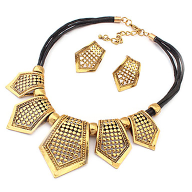 Полый медный сплав колье колье Jewlery Set