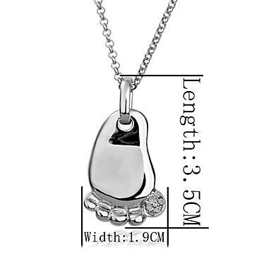 Swarovski Crystal-Swarovski Elements Белое золото Колье Lkn18Krgpn080 оловянного сплава 18KRGP