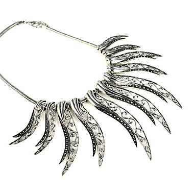 Листьев сплава Vintage Design Necklace.Nl-1801A.B