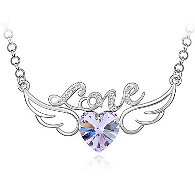 Love Angel Wings высококачественных кристалл кулон ожерелье