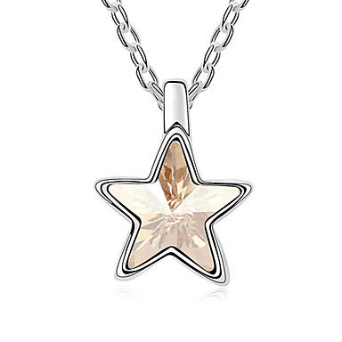 Европа Стиль австрийской Crystal Star ожерелье