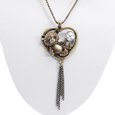 Медвежонок Ожерелье Rhinestone