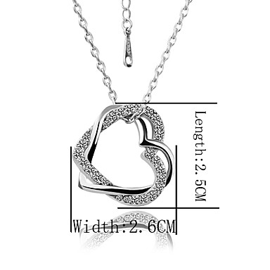 Чешская Diand, стразами Кристалл Rhinestone Белое золото Колье Lkn18Krgpn006 Зеленый Медь 18KRGP