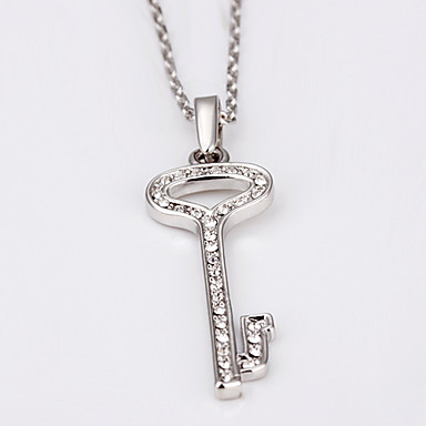 Swarovski Crystal-Swarovski Elements Белое золото Колье Lkn18Krgpn098 оловянного сплава 18KRGP