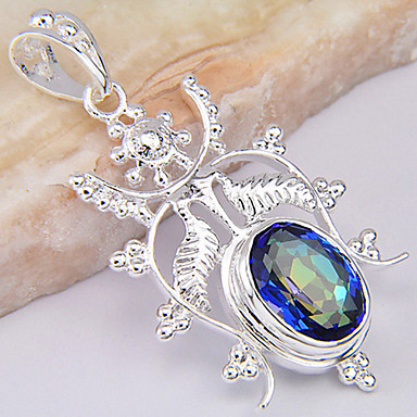 (1 шт) Мода многоцветный Gem подвеска