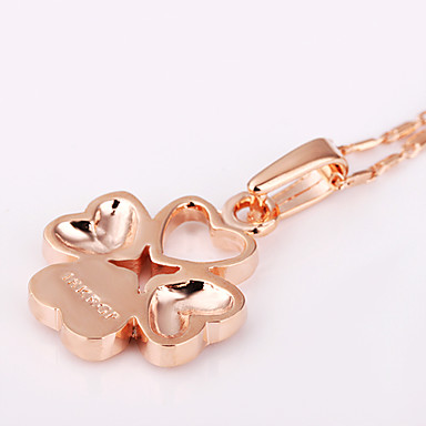 Swarovski Crystal-Swarovski Elements 18KRGP розовое золото-оловянного сплава ожерелье Lkn18Krgpn188