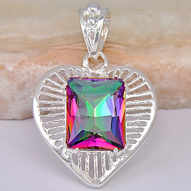(1 шт) Мода многоцветный Gem подвеска