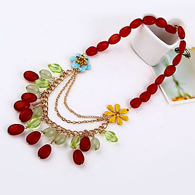 Рубин Кристалл Ожерелье Gemstone