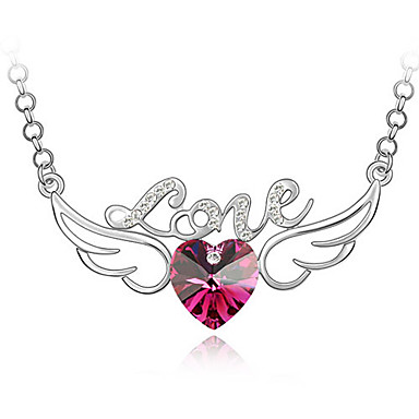 Love Angel Wings высококачественных кристалл кулон ожерелье