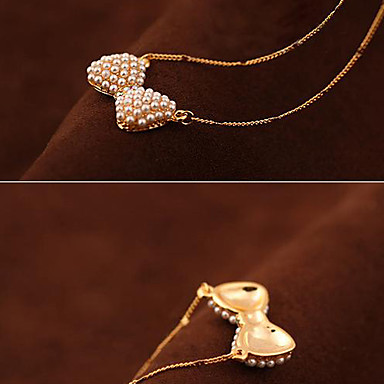 Перл Bowknot ожерелье