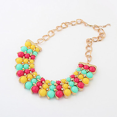 Позолоченный сплав Трехрядная бисера ожерелья связи (разных цветов)