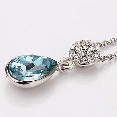 Swarovski Crystal-Swarovski Elements Белое золото Колье Lkn18Krgpn032 Зеленый Медь 18KRGP