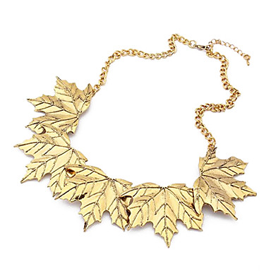 Металл Кленовые листья ожерелье