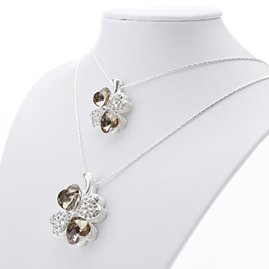 Двухместный Clover алмазного ожерелья инкрустированные