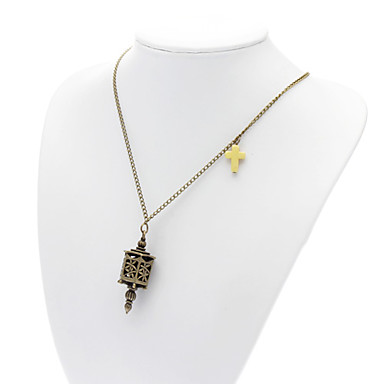 Vintage восьмиугольная башня Neckalce